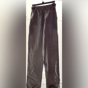 Xs checkered chef pants